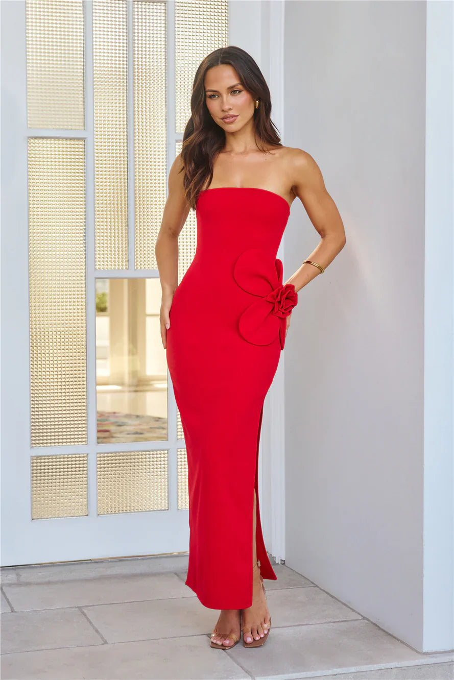 Elisandra Strapless Midi Dress