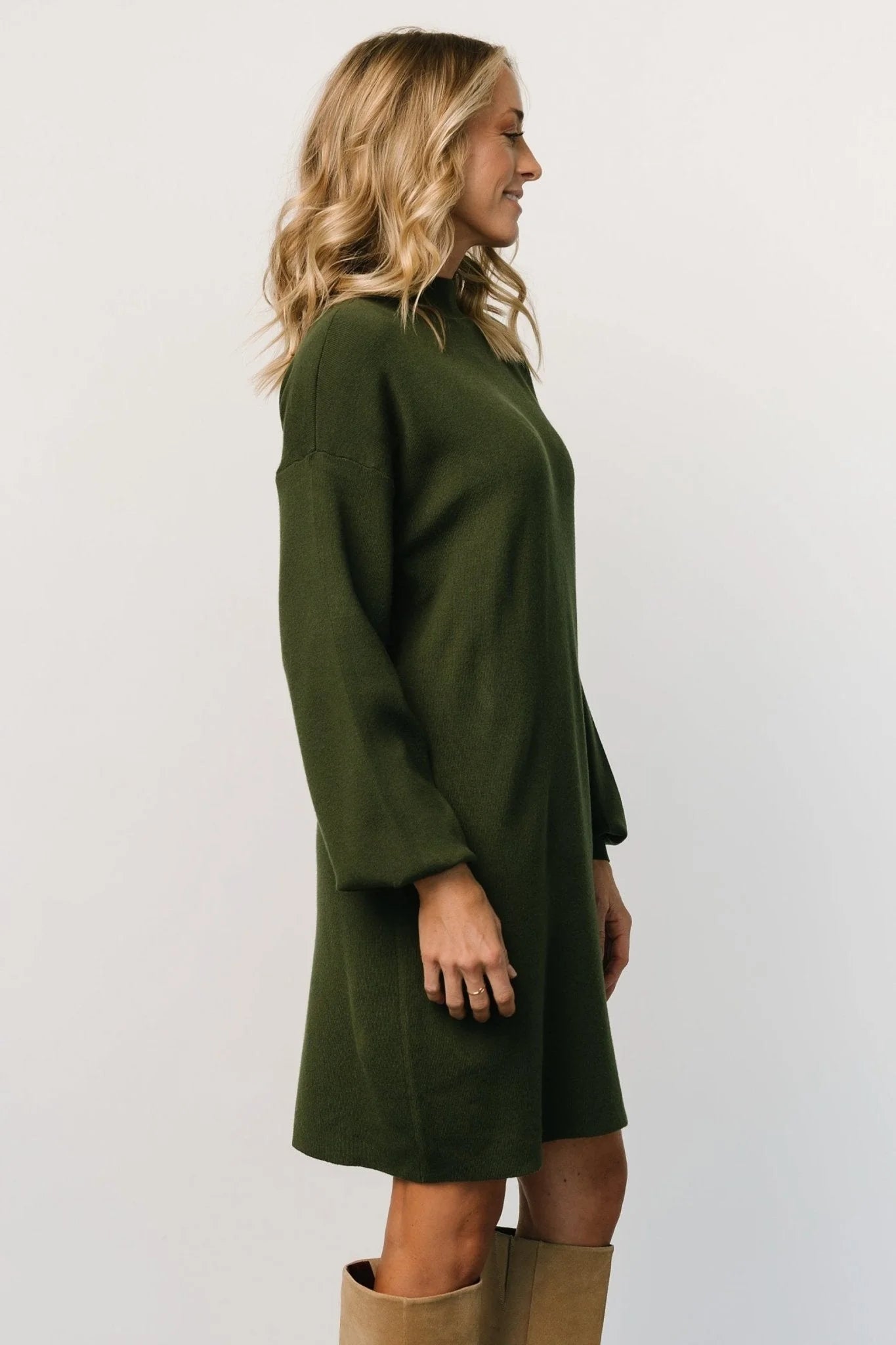 Jennings Sweater Dress | Deep Olive