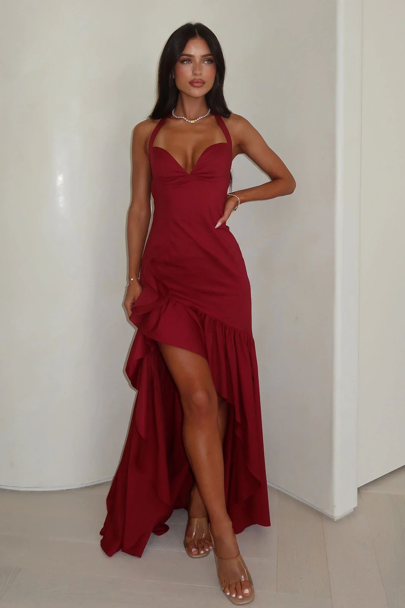 Neva Maxi Dress - Red