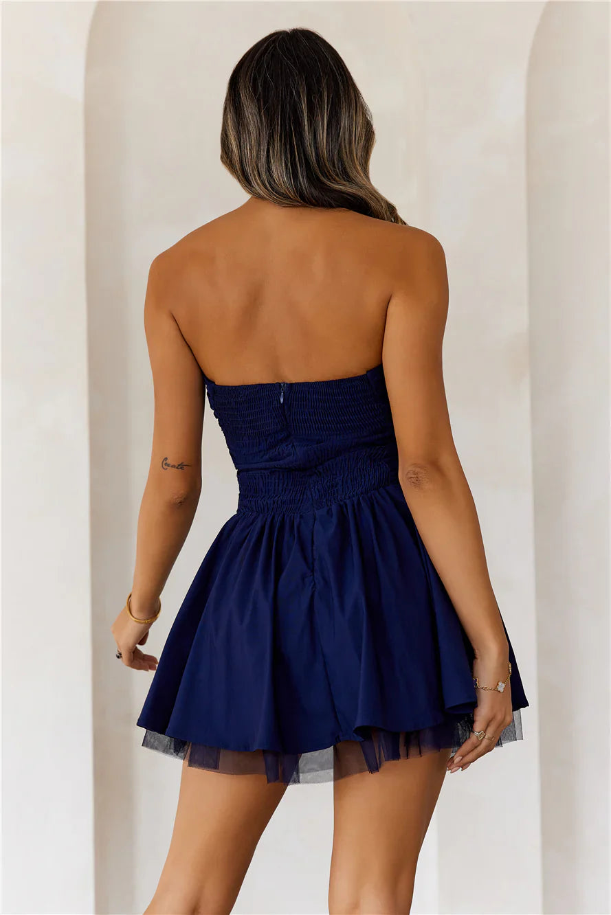 Fresh Gossip Strapless Mini Dress