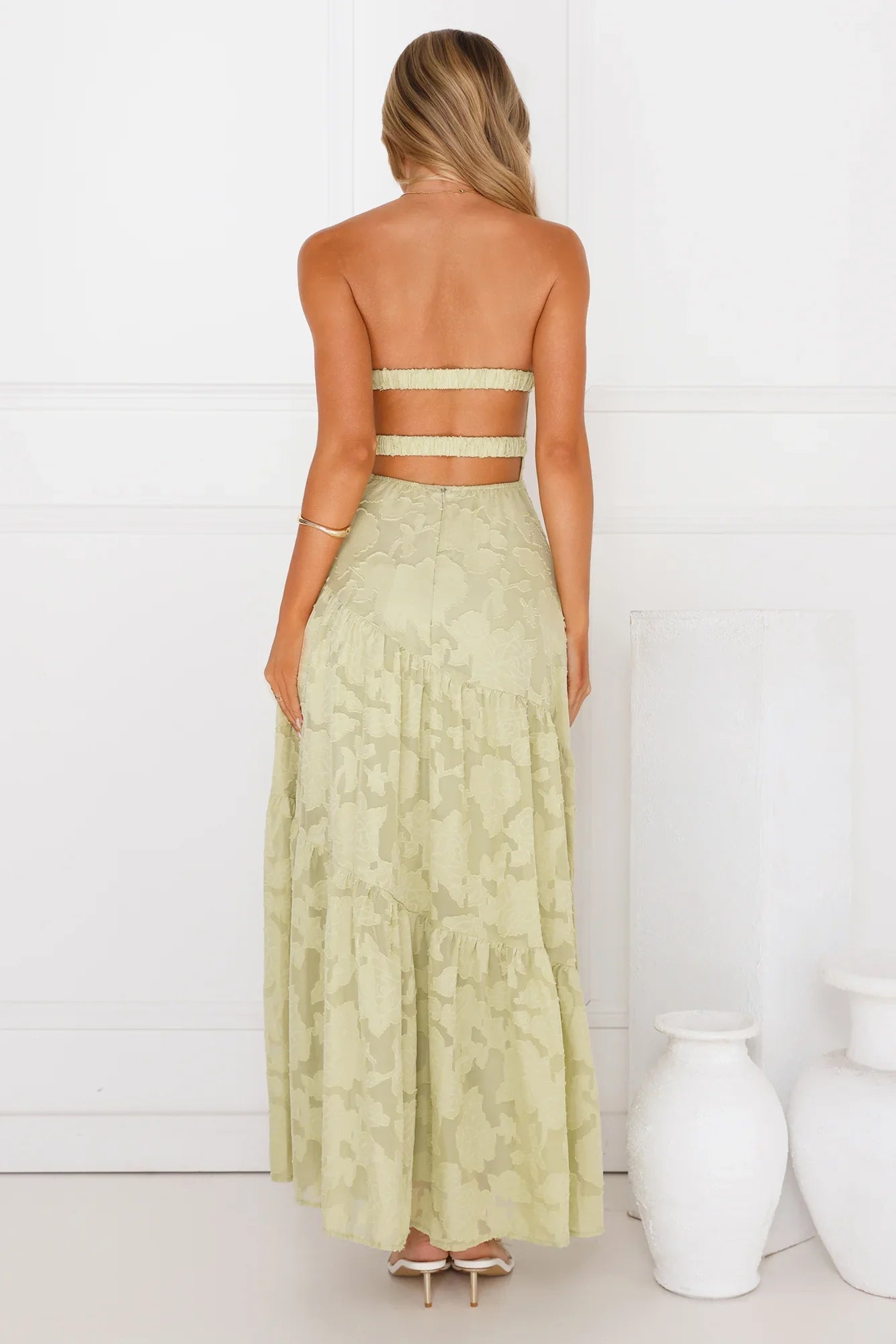 My Best Strapless Maxi Dress