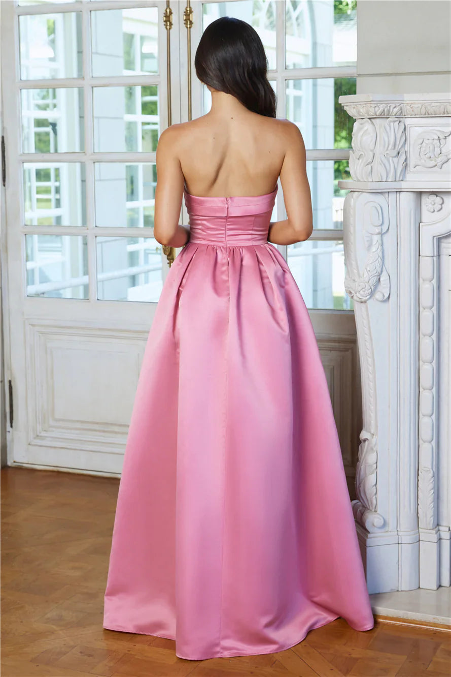 Elegance In Motion Strapless Maxi Dress